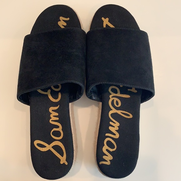Sam Edelman Weslee Suede PlatformEspadrille Slides - Picture 8 of 13
